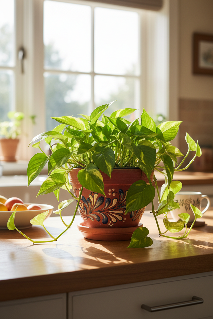 Golden Pothos 6" Pot live plant in a nursery pot, sold at Fernclay