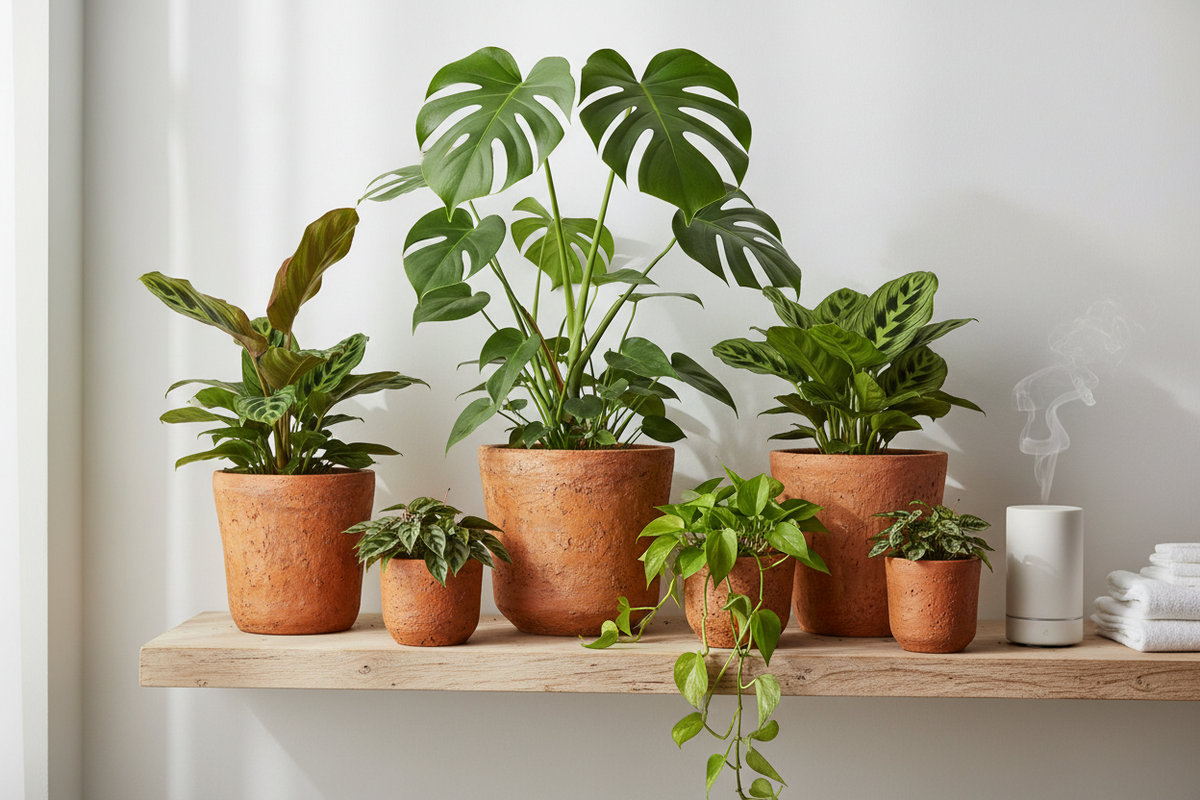 Black and TerraCotta Eco Pots planter, sold at Fernclay